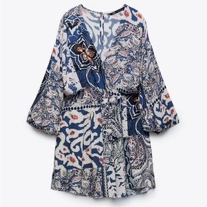 🍹Zara printed jumpsuit size xs